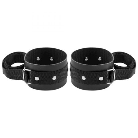 *Tornozeleira Com Tiras 80cm Dominatrixxx (DX505) - Preto
