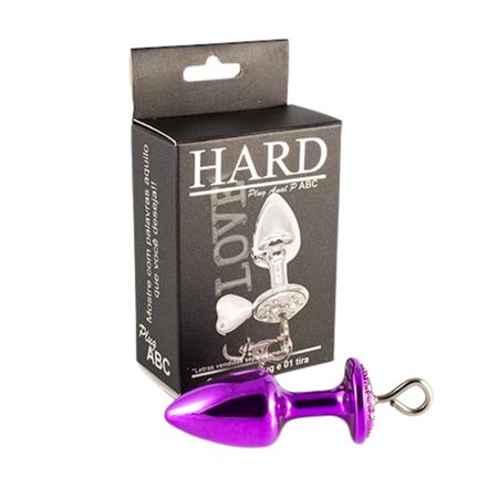 Plug de Metal P ABC Para Personalização (HA177) - Lilás