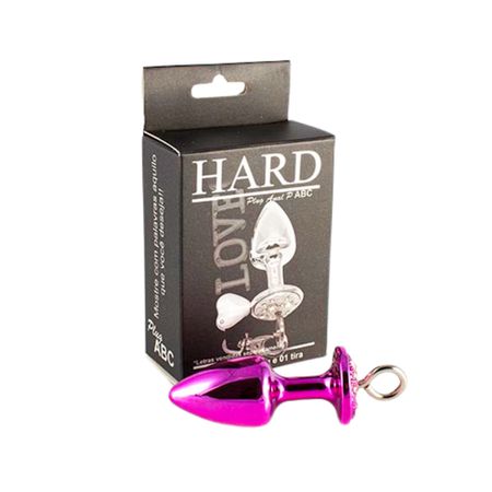 Plug de Metal P ABC Para Personalização (HA177). - Rosa