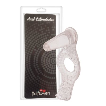 Anel Estimulador Com Plug Anal (HZ598T). - Translúcido