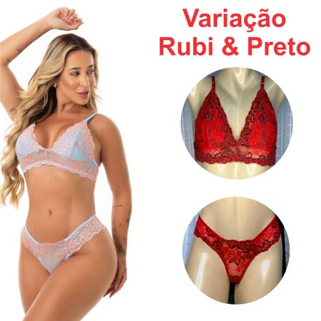 Conjunto Beleza (ID1133) - Rubi c/ Preto