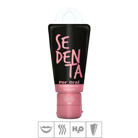 Gel Comestível Unissex Sedenta Por Oral Com Glitter 18g (PB521) - Lollipop
