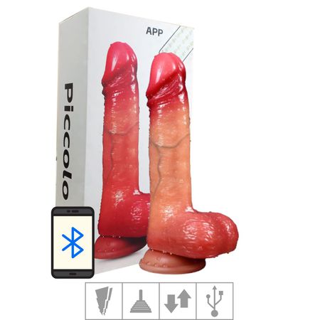 Prótese 16x12cm Com Vibro Ventosa e Escroto VP - (PE225S) - Bege