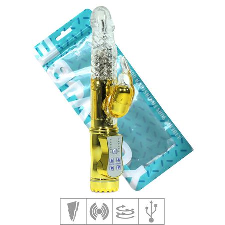 Vibrador Rotativo Recarregável Jack Rabbit VP (RT002R-ST348) - Dourado