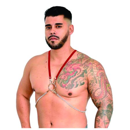 Arreio Harness Anthony (EX208-EX207) - Vermelho
