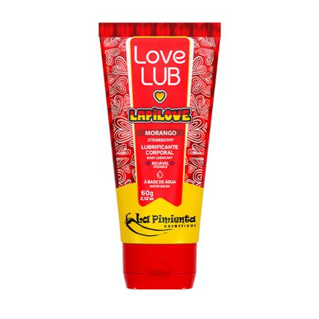 Lubrificante Beijável Love Lub Lapilove 60g (ST108) - Morango