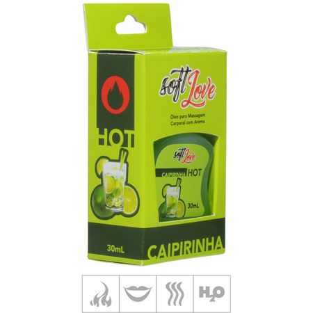 **Gel Comestível Soft Love Hot 30ml (ST116) - Caipirinha