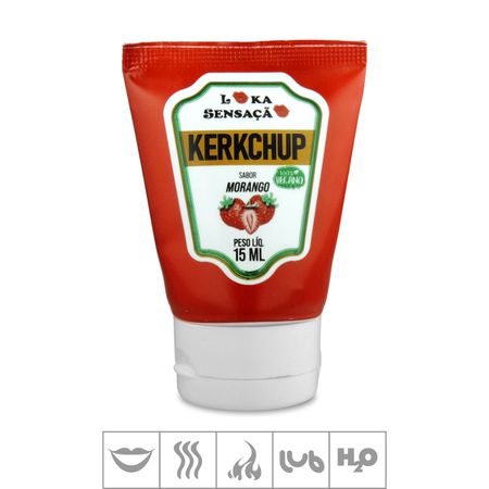 *Bala Gel Bisnaga 15ml (ST486) - Kerkchup Morango