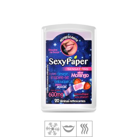 Lâmina Bucal Sexy Paper Zero Açúcar (ST513) - Morango