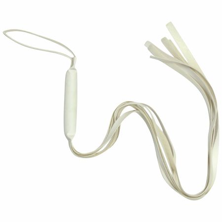 *Chicote 6 Tiras Brasil Fetiche 80cm (CRB8096-ST537) - Branco