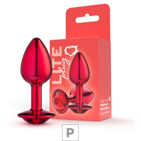 Plug de Metal P Lite Plug (SF256-ST933) - Vermelho