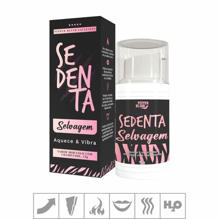Excitante Unissex Sedenta Selvagem 15g (PB495) - Morango c/ Champagne