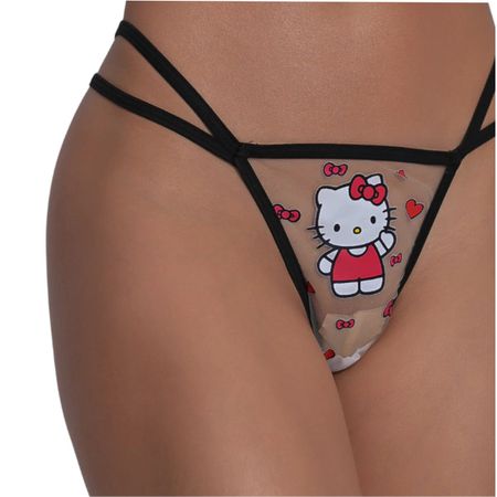 Calcinha Hello Kitty Black (PS6272) - Preto
