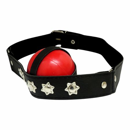 Mordaça Bola Brasil Fetiche (MBL115-ST532-MBLR119) - Vermelho
