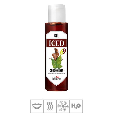 *PROMO - Gel Comestível Hot Flowers Iced 69 35ml Validade 05/25 (ST572) - Chocomenta