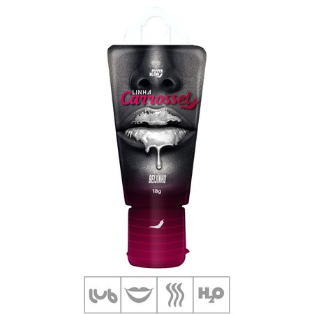 *PROMO - Lubrificante Beijável Carrossel Glitter 18g Validade 09/25 (ST760) - Beijinho