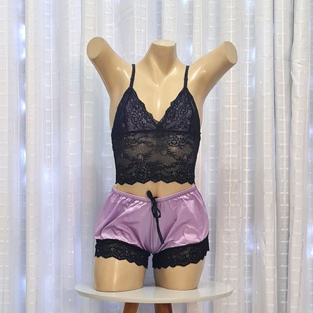 Baby Doll Ivete Íntima Delas (ID897-ST861) - Roxo