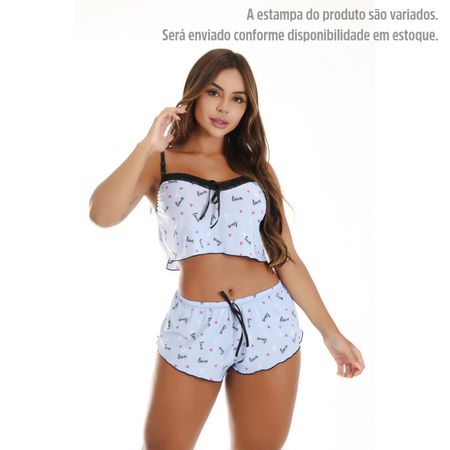 Baby Doll Blogueira Íntima Delas (ID1029-ST862) - Estampas Variadas