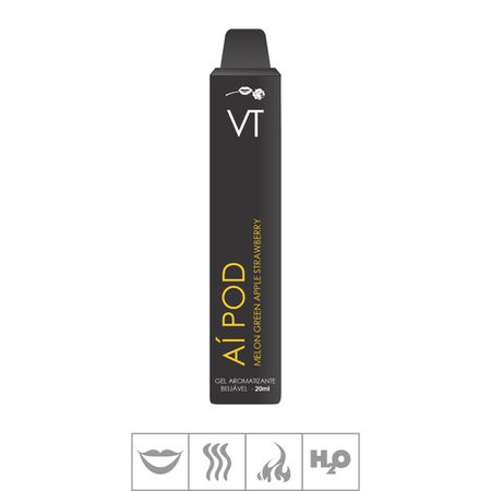 Gel Comestível Aí Pod Hot 20ml (ST900) - Melon Gre. App Straw
