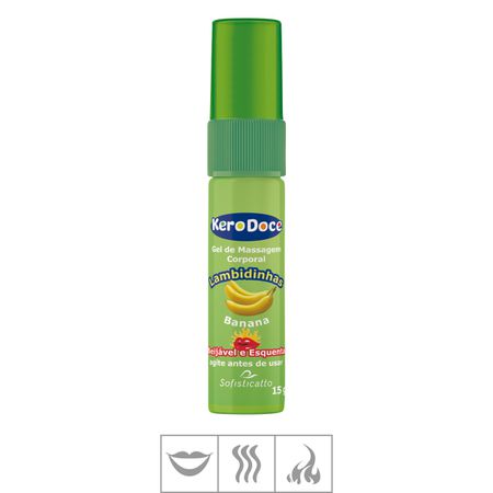 Gel Comestível Beijável Kero Doce 15g (ST909) - Banana 