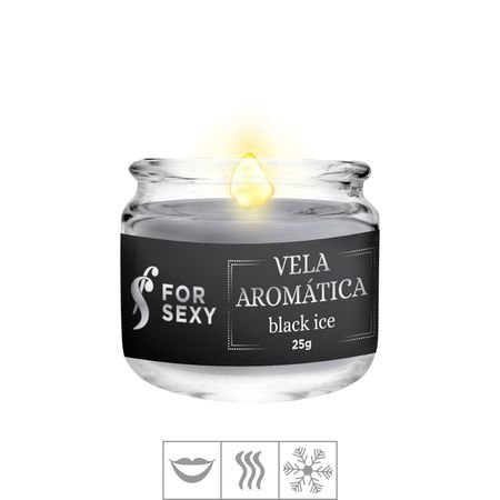 Vela Aromática Beijável For sexy 25g (ST849) - Black Ice