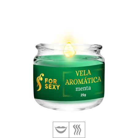 *Vela Aromática Beijável For sexy 25g (ST849) - Menta