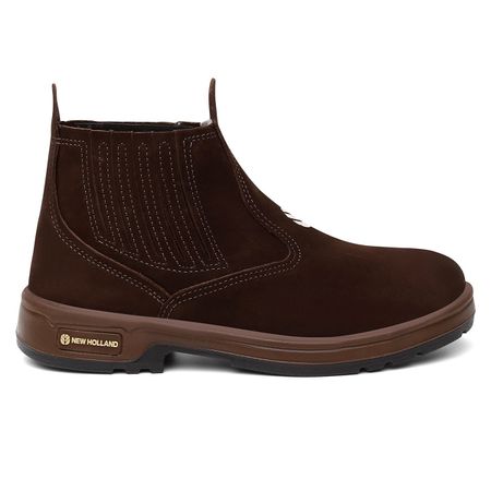 Botina New Holland Toreano Nobuck Brown - Original - Lojas Spessoto