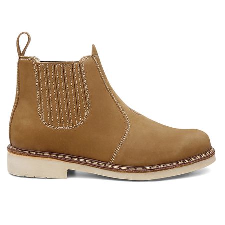 Botina Vira Francesa SP 2520 Nobuck Taupe - Lojas Spessoto