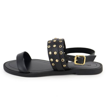 Rasteira Cristina Cravo Preto - Maria Paula Store