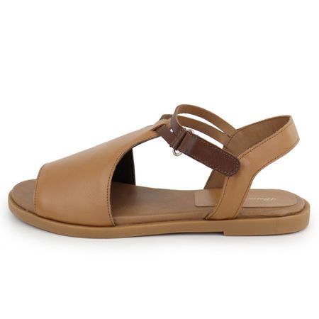 Rasteira Penélope Conforto Marrom - Maria Paula Store