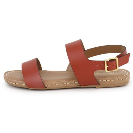 Sandália Júlia Conforto Laranja - Maria Paula Store