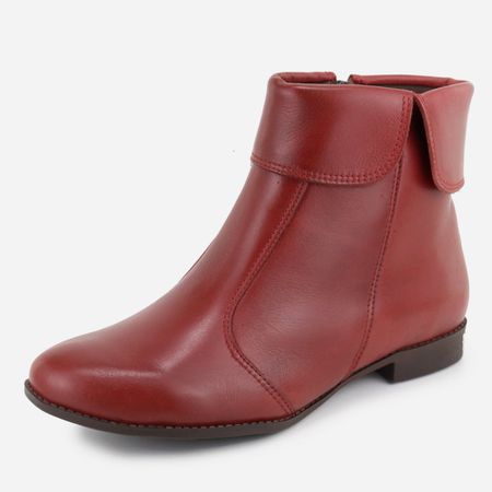 Bota em Couro Maria Paula Cano Curto Mor... - Maria Paula Store