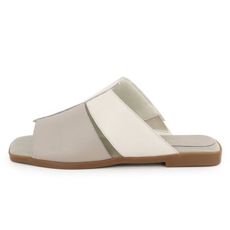 Rasteira Sofia Conforto Off White - Maria Paula Store