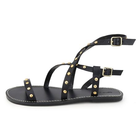 Rasteira Solange Preta - Maria Paula Store