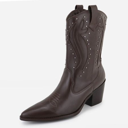 Bota Texana Country Western Cravo em Cou... - Maria Paula Store