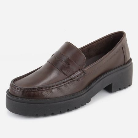 Mocassim Feminino Básico Couro Juliana E... - Maria Paula Store