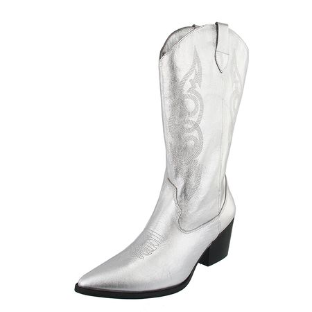 Bota Texana Western Country Em Couro Fem... - Maria Paula Store