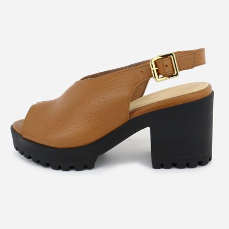 Tamanco Feminino Tratorada Couro Confort... - Maria Paula Store