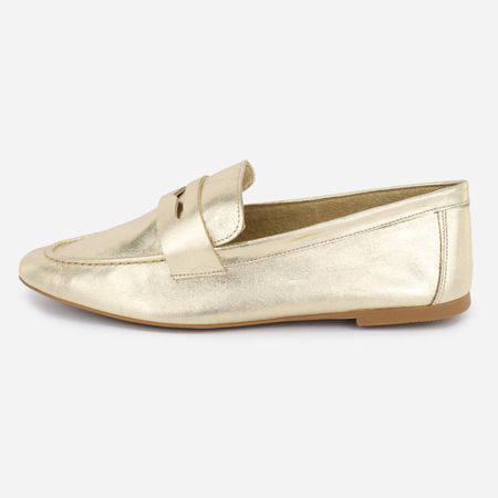 Loafer Couro Feminino Casual Romina Pret... - Maria Paula Store