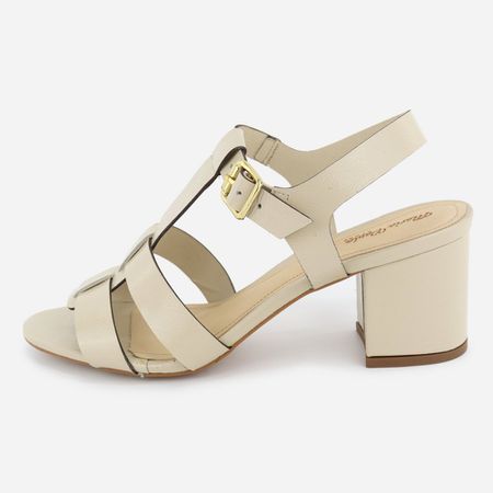 Tamanco Feminino Couro Fivela Confort No... - Maria Paula Store