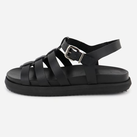 Sandália Rasteiria Couro Gladiadora Celi... - Maria Paula Store
