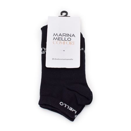 Meia Sapatilha Preta - Marina Mello
