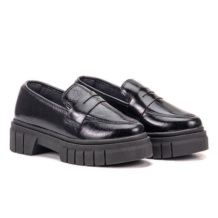 Loafer Alana Verniz Preto - Marina Mello