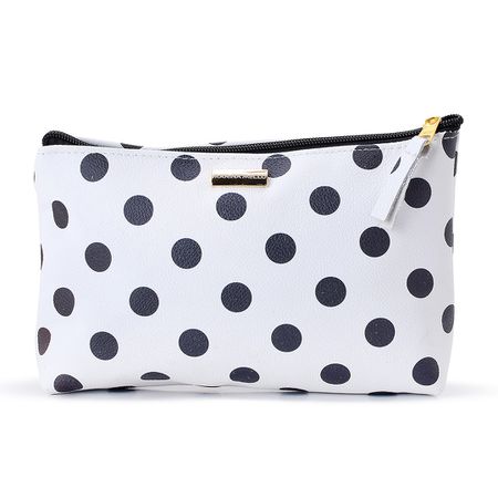 Necessaire Sienna em Couro Poá Média - Marina Mello