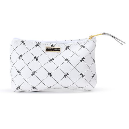Necessaire Sienna em Couro P&B Pequena - Marina Mello