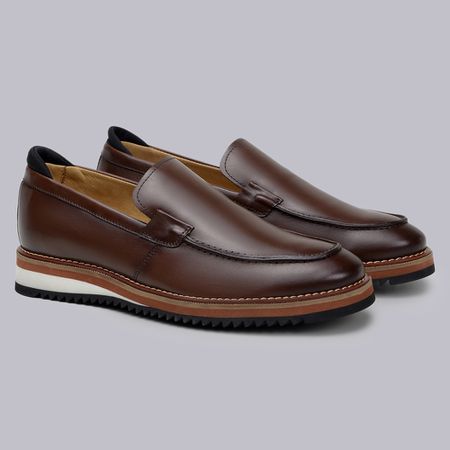 Sapato Masculino Loafer Veneza Café - NEVANO