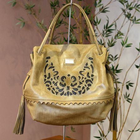 Bolsa em Couro Legítimo de Ombro - 40834-CELA TEX... - PACHECO CALÇADOS