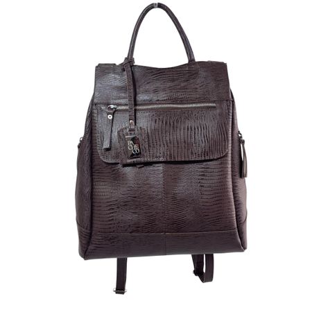 Mochila em Couro Legítimo Lezard Antifurto de Mão ... - PACHECO CALÇADOS
