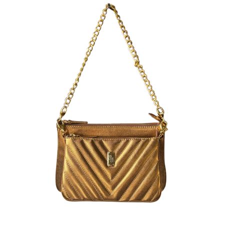 Bolsa Duas em Uma em Couro Legítimo - Ouro Velho -... - PACHECO CALÇADOS
