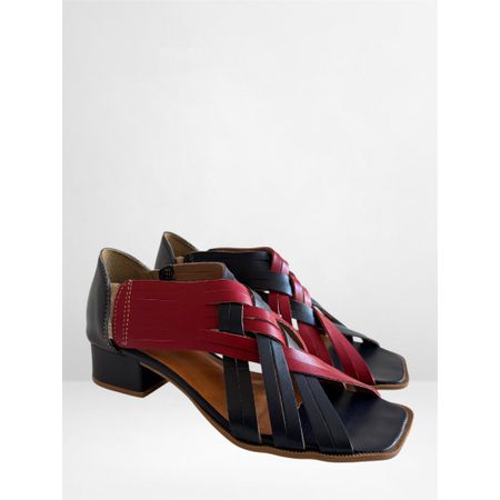 Sandália Nicce em couro legitimo Navy - 21284 - 21... - PACHECO CALÇADOS